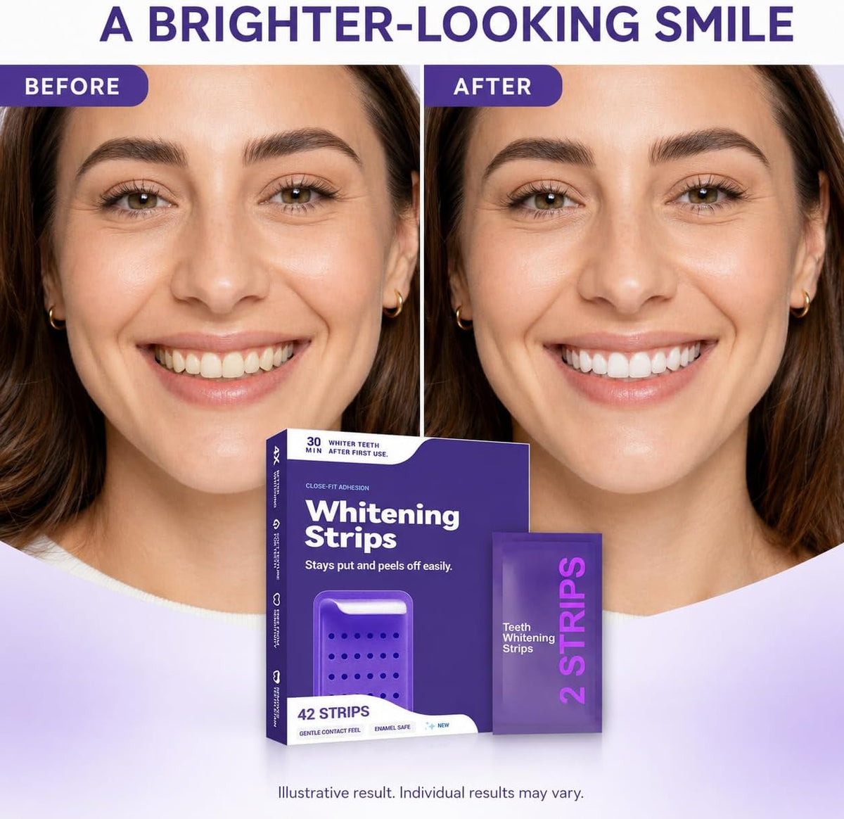Purple Teeth Whitening Strips