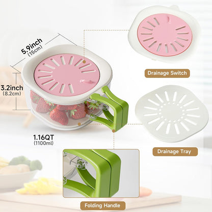 Fruit Vegetable Washing Bowl with Strainer