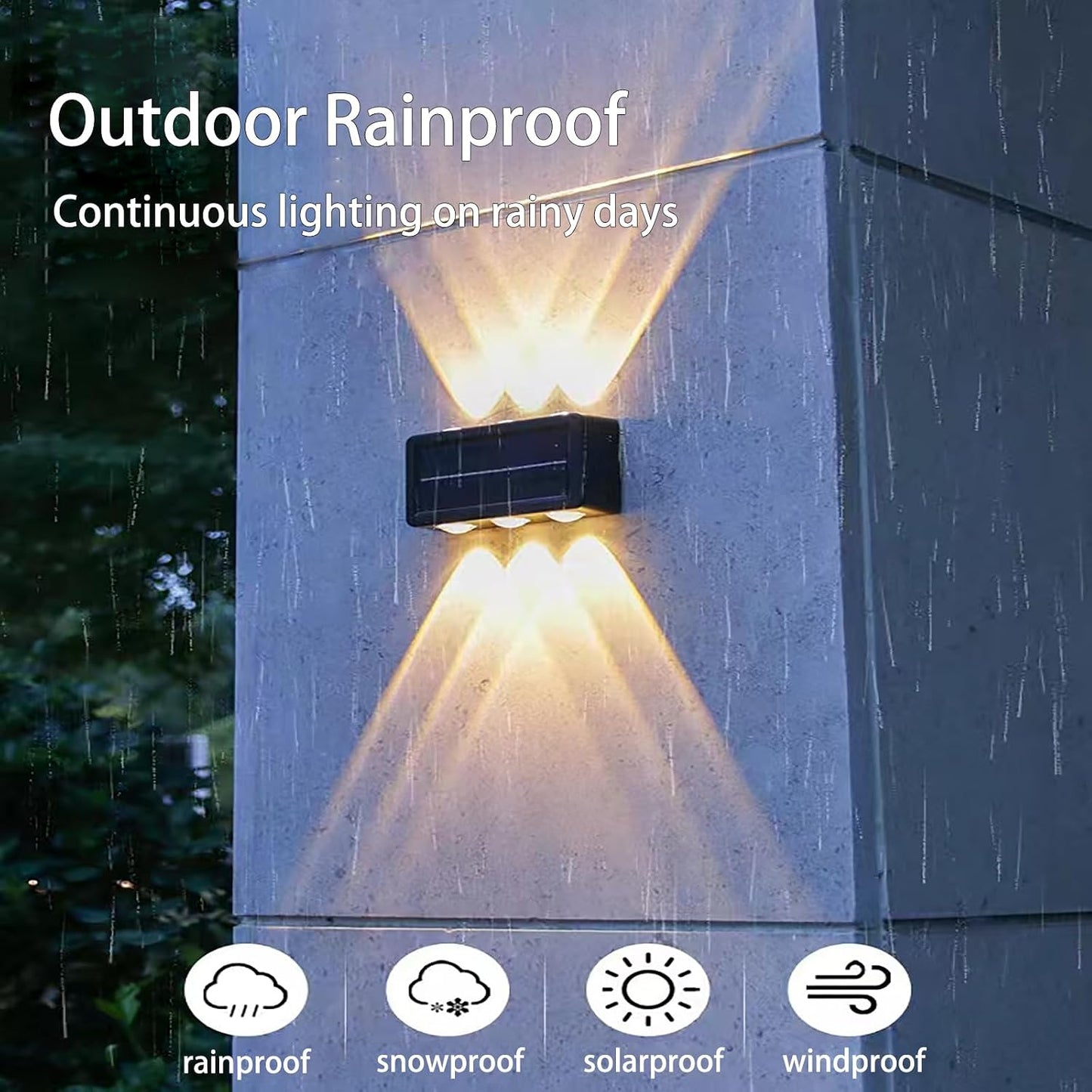 Porch Lights Outdoor Up And Down Illuminated Solar Lights