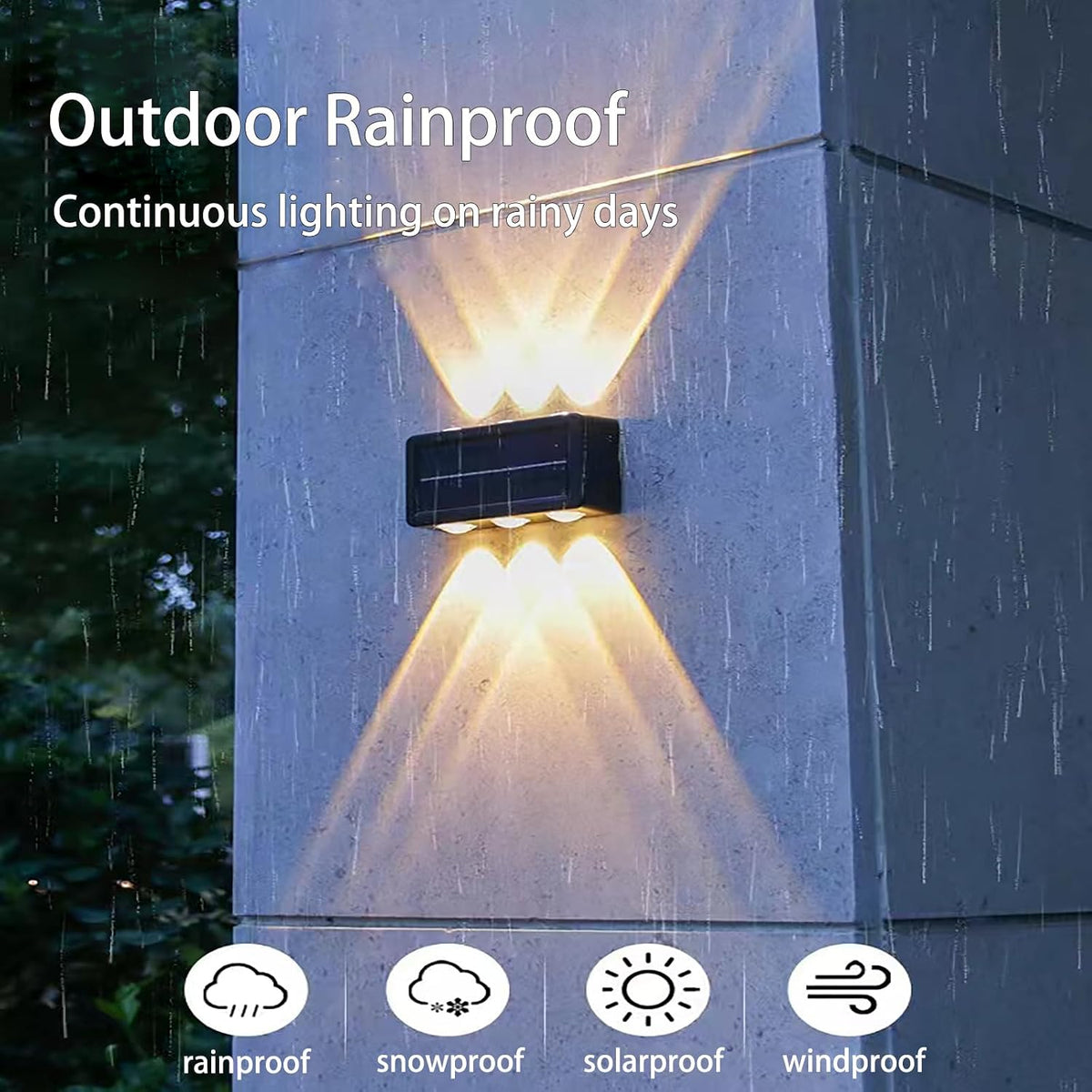 Porch Lights Outdoor Up And Down Illuminated Solar Lights