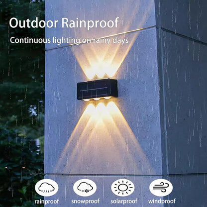 Porch Lights Outdoor Up And Down Illuminated Solar Lights