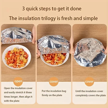 50 Pcs / Set Reusable Aluminum Foil Thermal Cover For Home Use