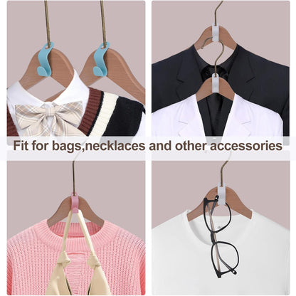 20Pcs Space Saving Hangers Connector Hooks,  Random Colors