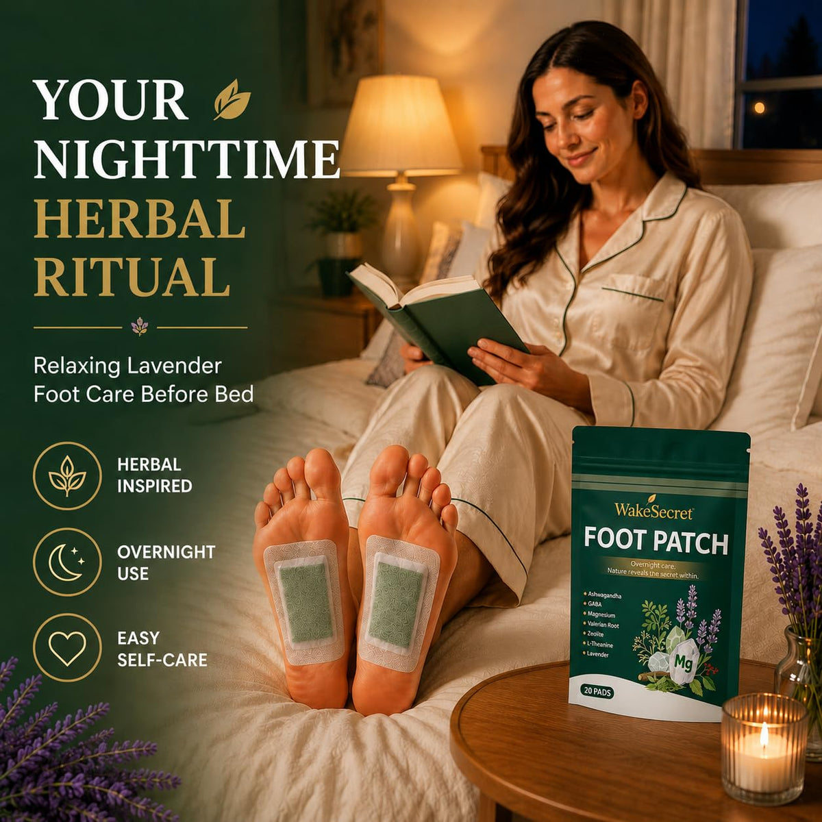 20 Pads Lavender Foot Patch