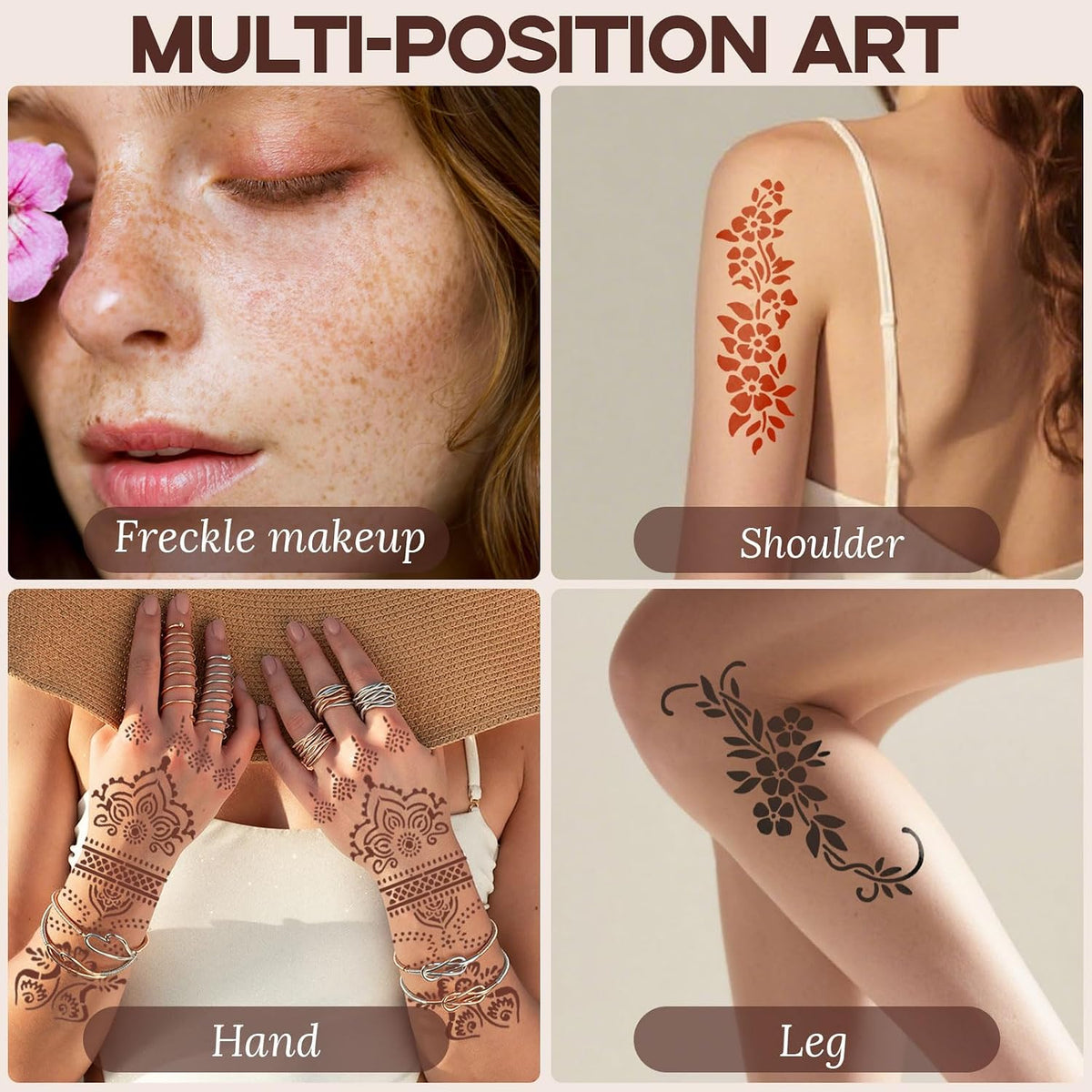 Henna Hand-Painted Body Tattoo Set