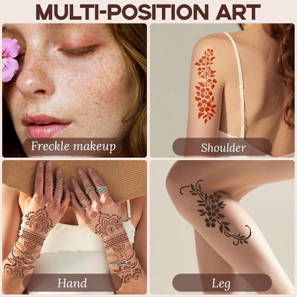 Henna Hand-Painted Body Tattoo Set