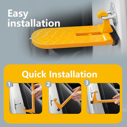 Car Door Latch Step – Foldable Roof Access Pedal for Easy Loading & Cleaning