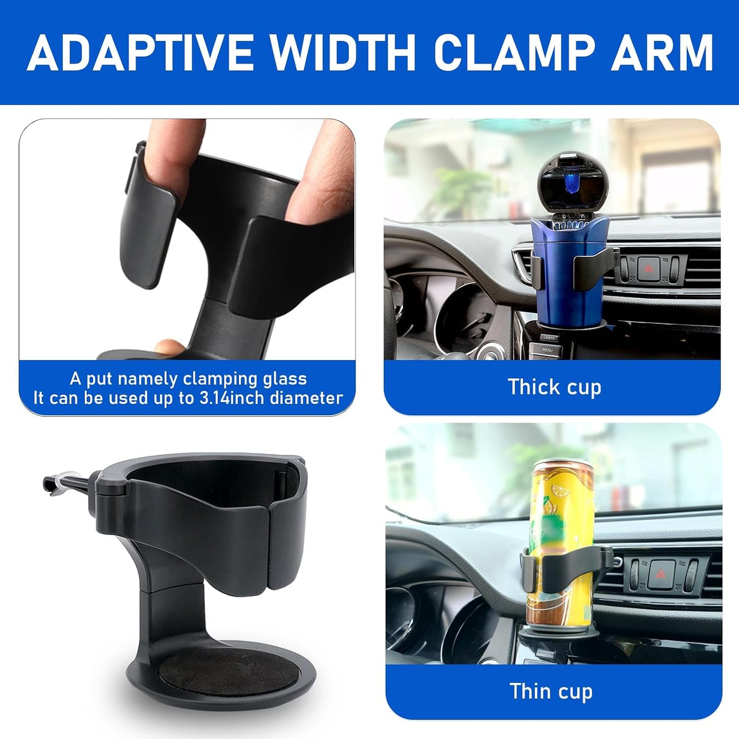 2 Pack Car Cup Holder – Car Air Vent Cup Holder Expander