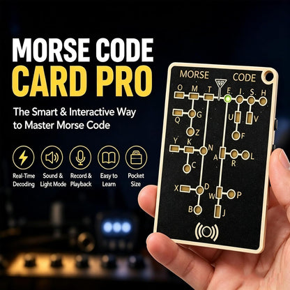 Morse Code Trainer Card Pro