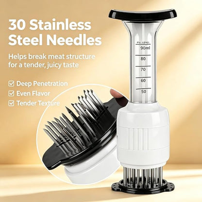 Meat Marinade Injector — Steak Seasoning Injection Needle