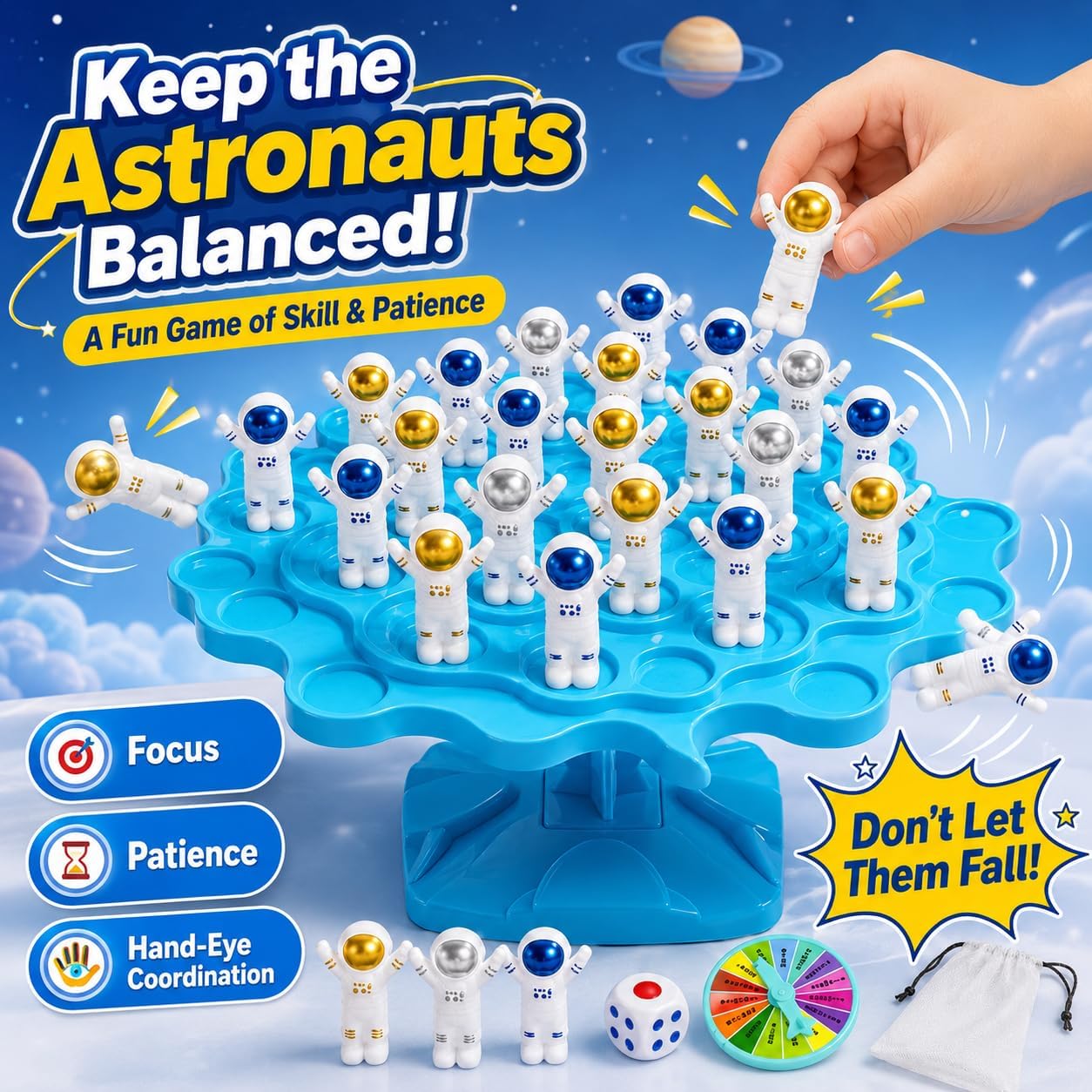 3D Balance Tree Game Stacking Board Toy for Family Party Gift Kids 3+ Adults