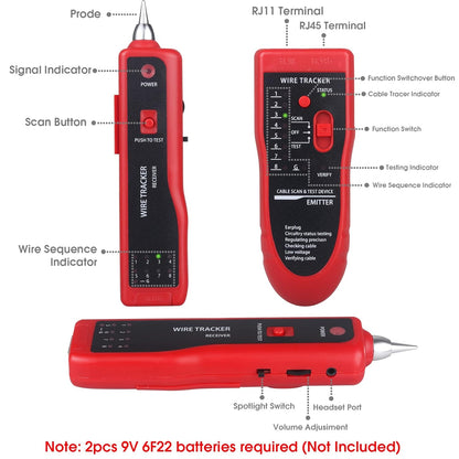 Cable Tracer Ethernet Network Cable Tester