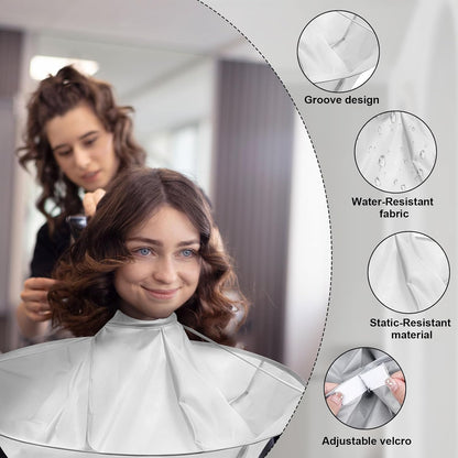 Portable Waterproof Hair Cutting Cape, Reusable Barber Apron
