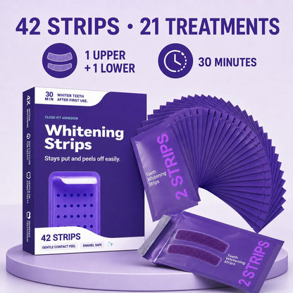 Purple Teeth Whitening Strips