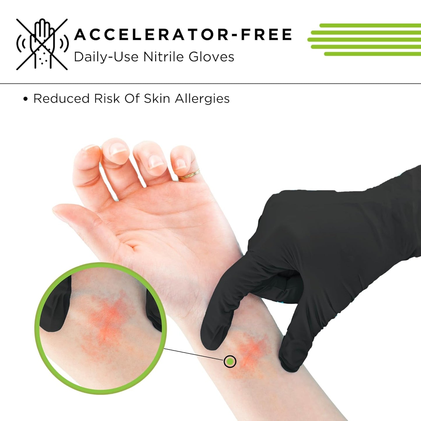 20 Pcs Black Nitrile Exam Gloves – 6 Mil Heavy Duty, Latex-Free Disposable Gloves