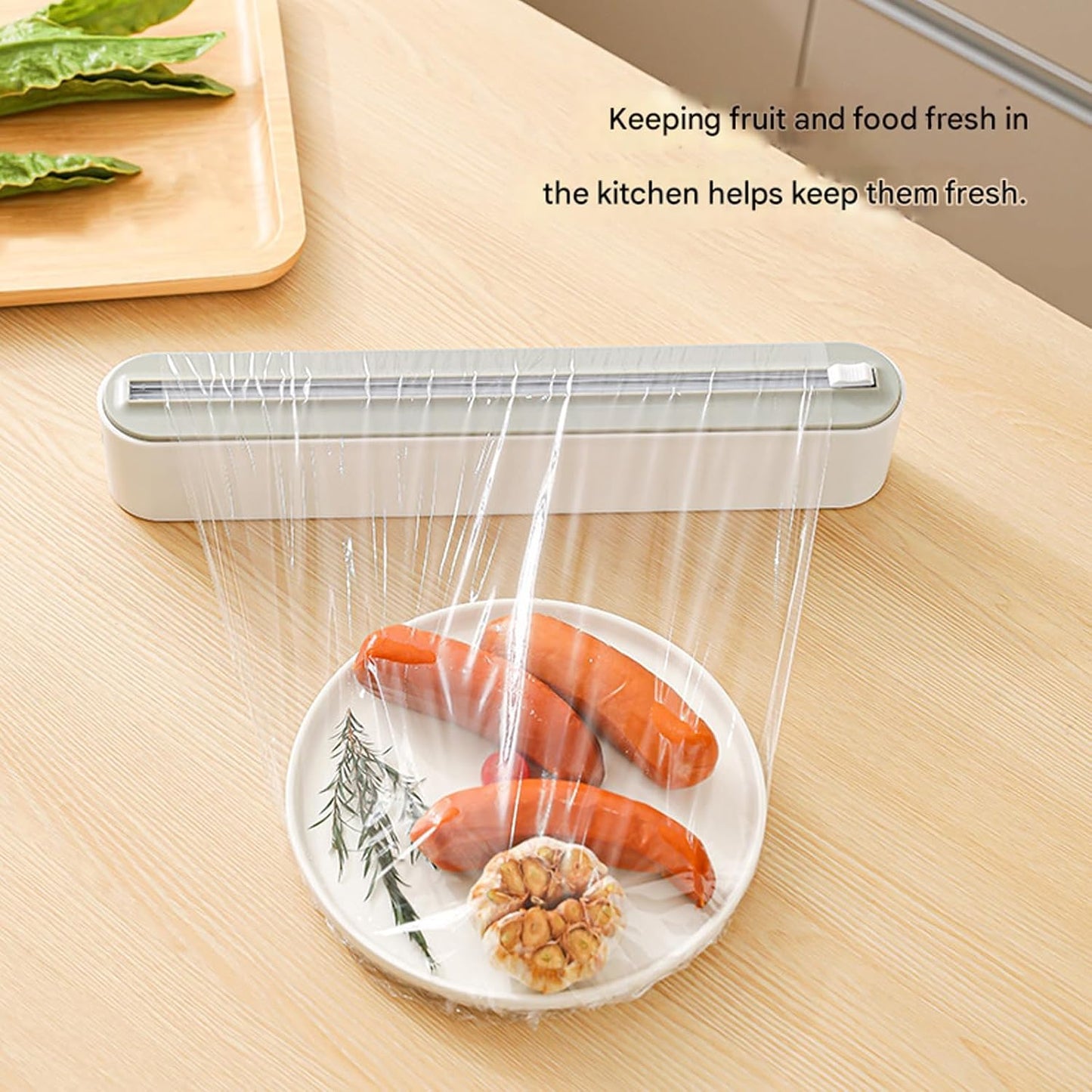 Magnetic Wrap Dispenser for Cling Film, Aluminum Foil & Parchment Paper