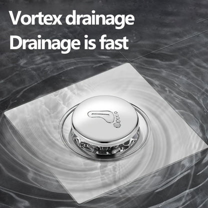 Bathroom Shower Floor Drain Cover — Features a Brass Inner Core for Odor and Clog Prevention