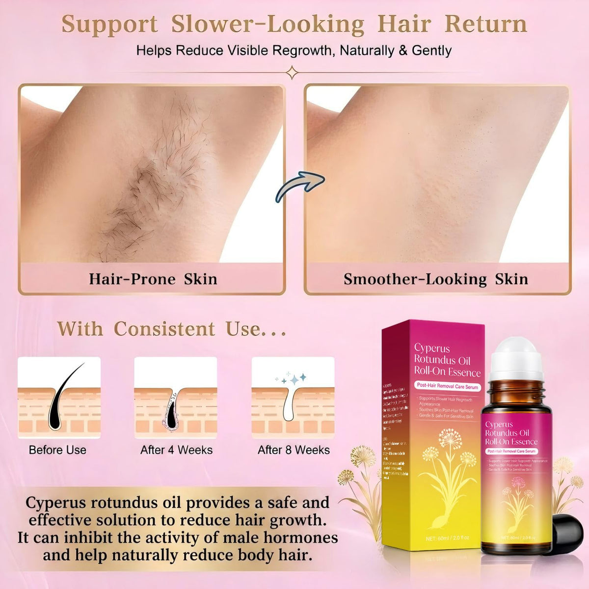 Natural Cyprus Cypress Oil for Hair Removal