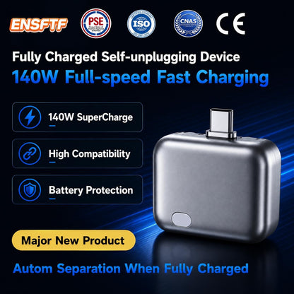 140W Smart Auto-Cutoff Charging Adapter – Prevents Overcharging