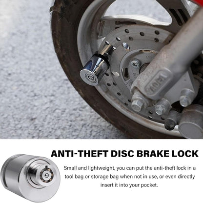 Motorcycle Disc Brake Lock, Anti-Theft Wheel Disc Padlock with Two Keys