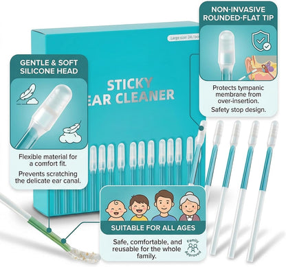 2026 Sticky Earwax Cleaning Swabs (Pack of 3 Boxes / 72 Swabs)