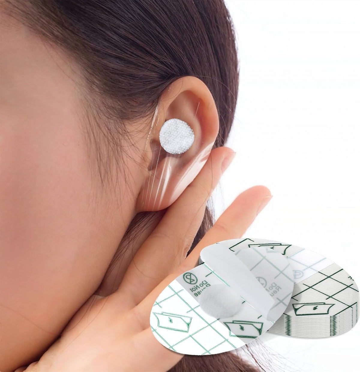 100-Pcs Transparent Waterproof Earplugs - Disposable Ear Covers