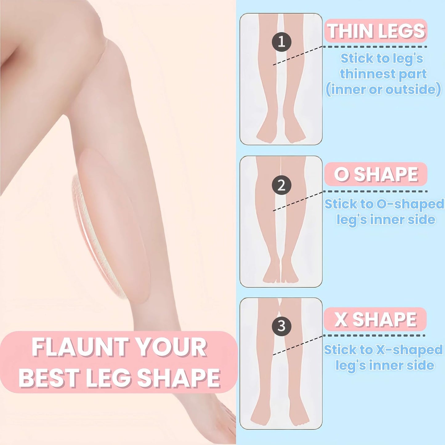 Silicone Adhesive Calf Pads for Skinny Legs