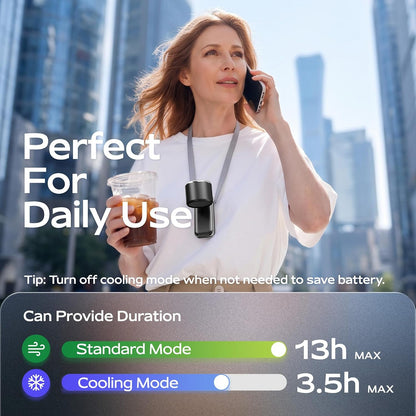 Portable Handheld Turbo Fan with Ice Cooling