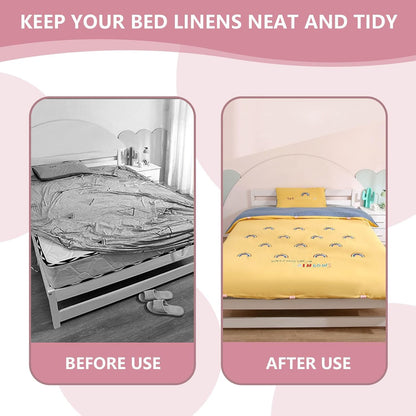 12PCS Bed Sheet Grippers with Two Gear, Durable