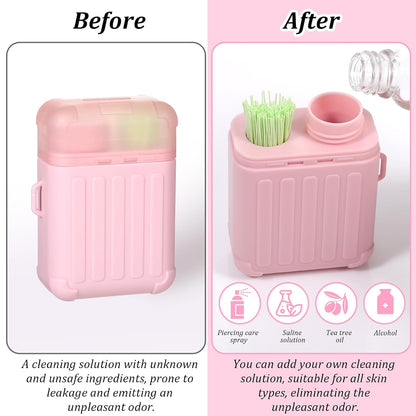 Gentle Rose-Scented Ear Piercing Aftercare Kit for Piercing Needs
