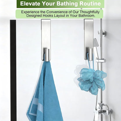 Shower Enclosure Door Hook – Heavy-Duty Stainless Steel Bathroom Hook