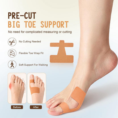 40PCS Precut Bunion Tape Corrector