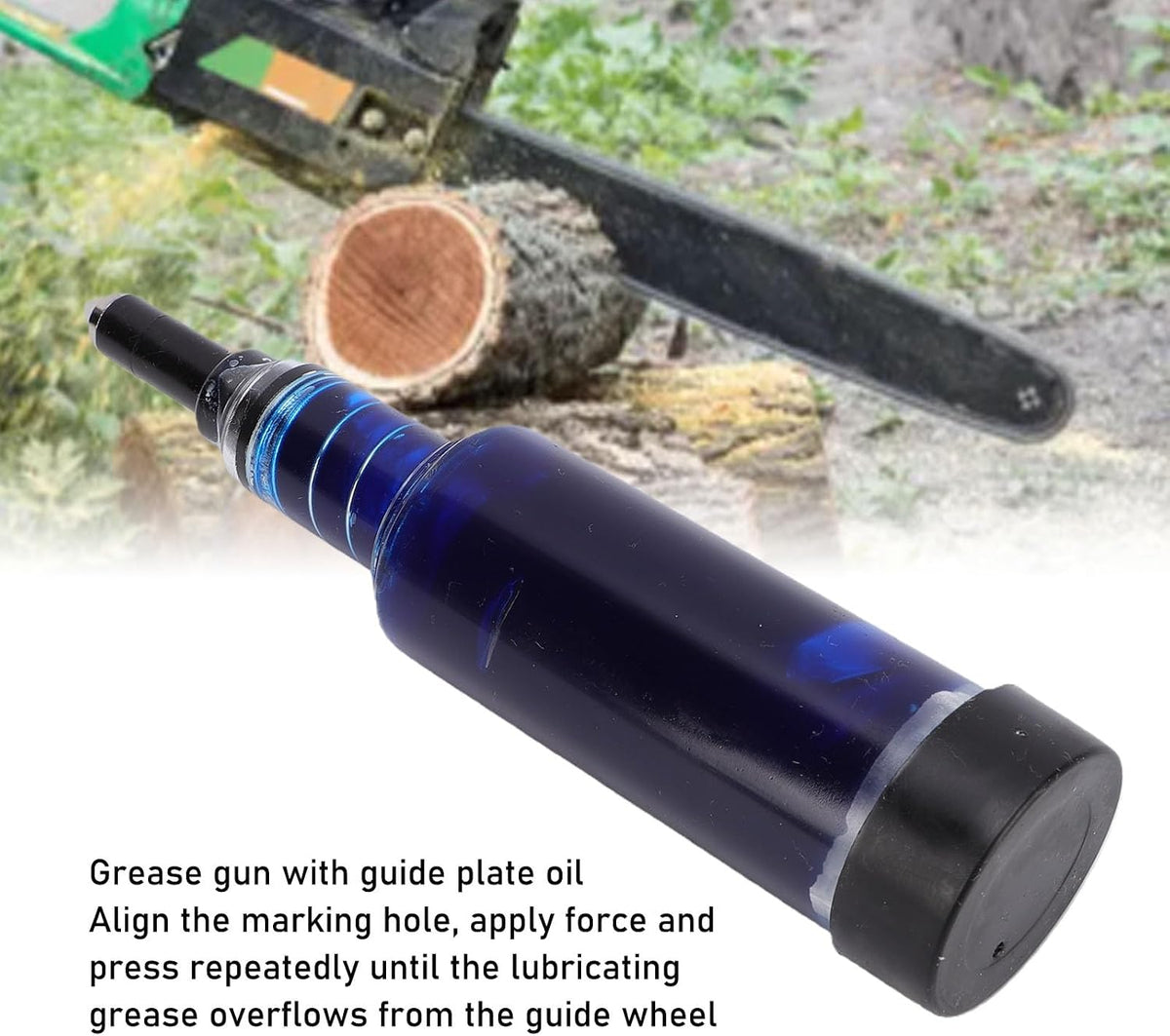 Universal Chainsaw Bar Grease Gun, 1.5Oz Pre Loaded