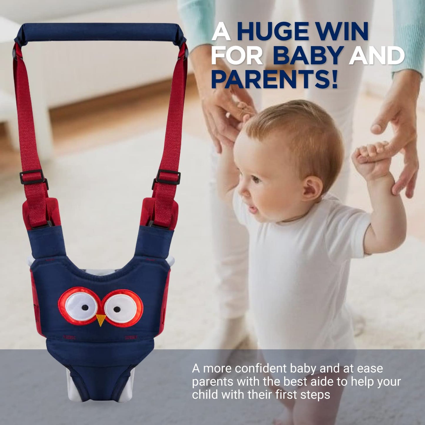 Adjustable Handheld Baby Walker Safety Stand and Walk Baby Walking Helper