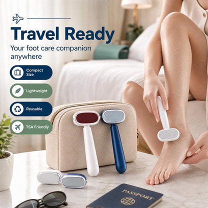 2 Pack Dual-Sided Foot Callus Remover - Handheld Manual Foot Care Tool