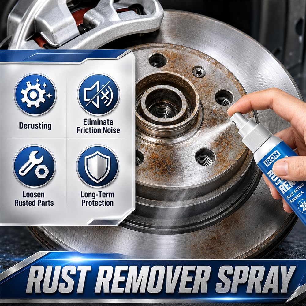 Rust Remover Spray for Most Automotive Motorcycles Wheels Tools