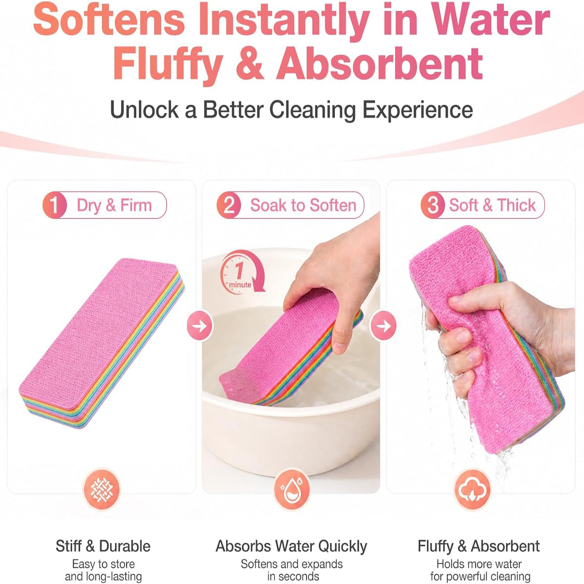 24-Layer  Tearable Multi-layer Rainbow Cloth, Easily Rremoves Oil Stains