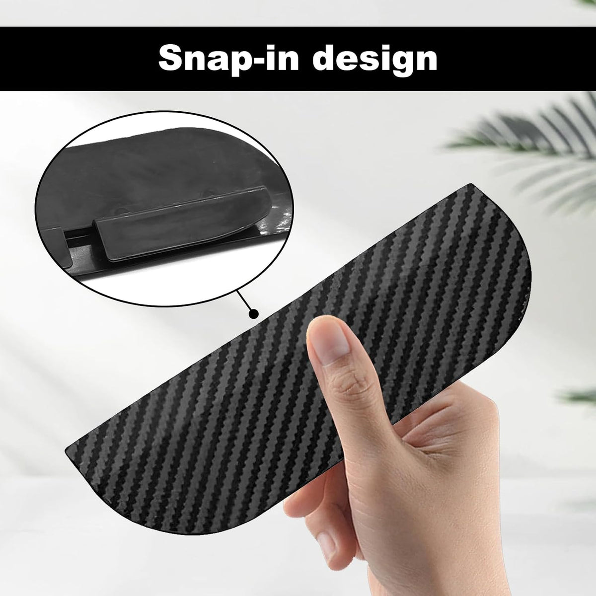 4-Pack Rearview Mirror Rain Cover - Carbon Fiber Material
