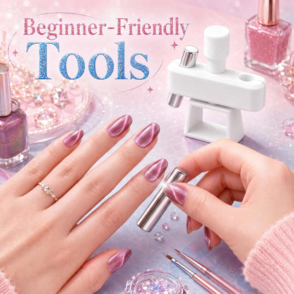 360° Automatic Cat Eye Magnet, Rotating Cat Eye Magnet for DIY Nails