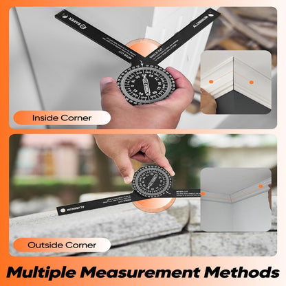Aluminum Alloy Miter Saw Protractor | 7-Inch Rust-Resistant Angle Gauge