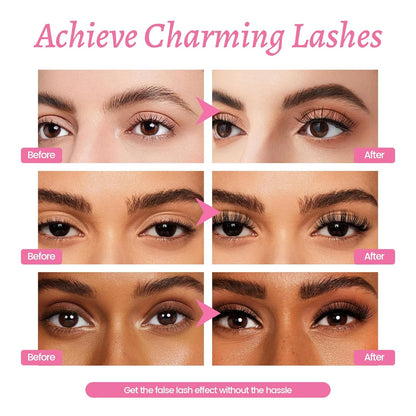 Double-Ended Waterproof Mascara, Smudge-Resistant Curling Primer-2 Pack