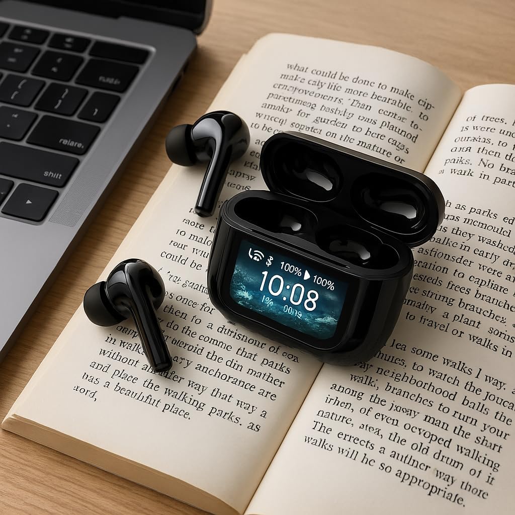 Wireless Bluetooth Headphones - Touchscreen ANC HiFi Sound Quality Headphones