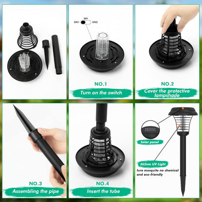 Solar-powered Mosquito Wipe Out Garden Landscape Lights