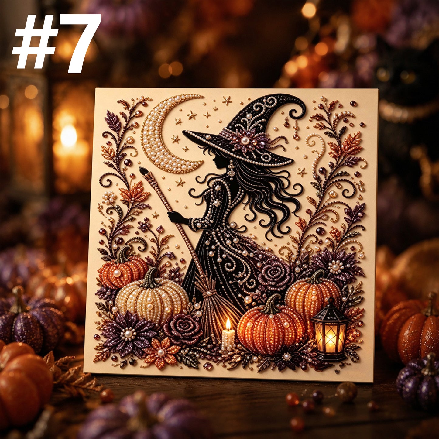 DIY Holiday Pearl Art Kit – Frame Included