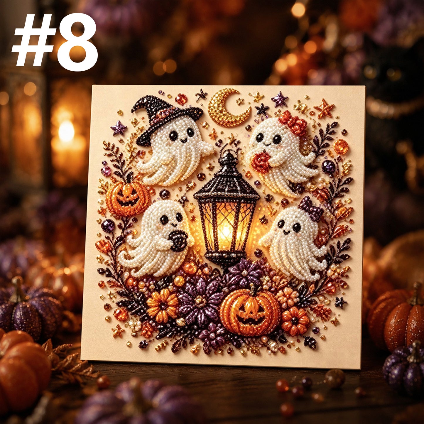 DIY Holiday Pearl Art Kit – Frame Included