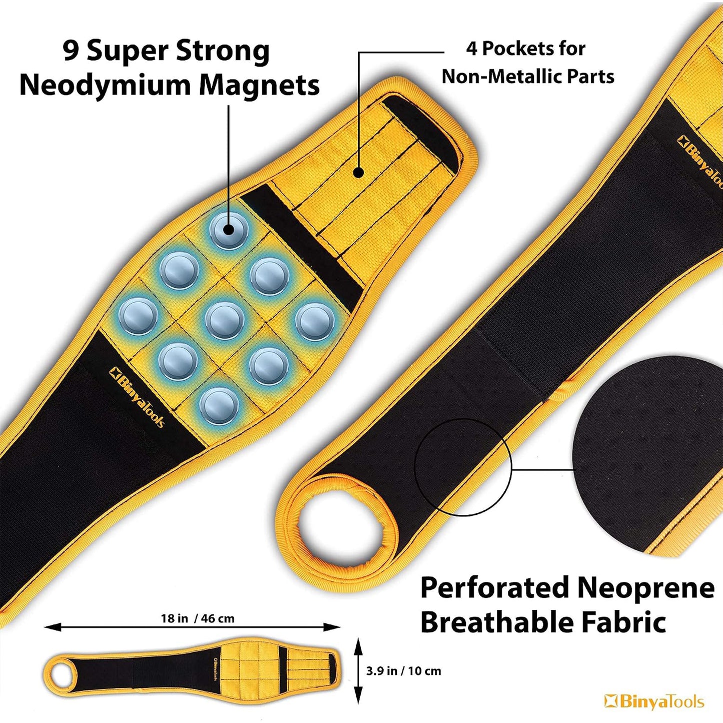 Magnetic Wristband for Tools Magnet Screw Holder Wrist Support Keeps Screws Nails