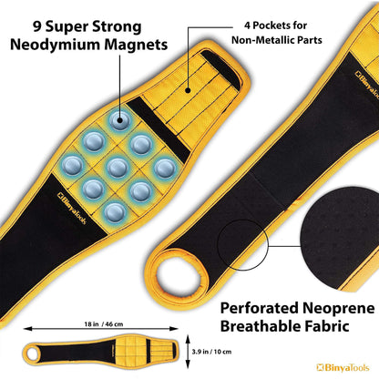 Magnetic Wristband for Tools Magnet Screw Holder Wrist Support Keeps Screws Nails