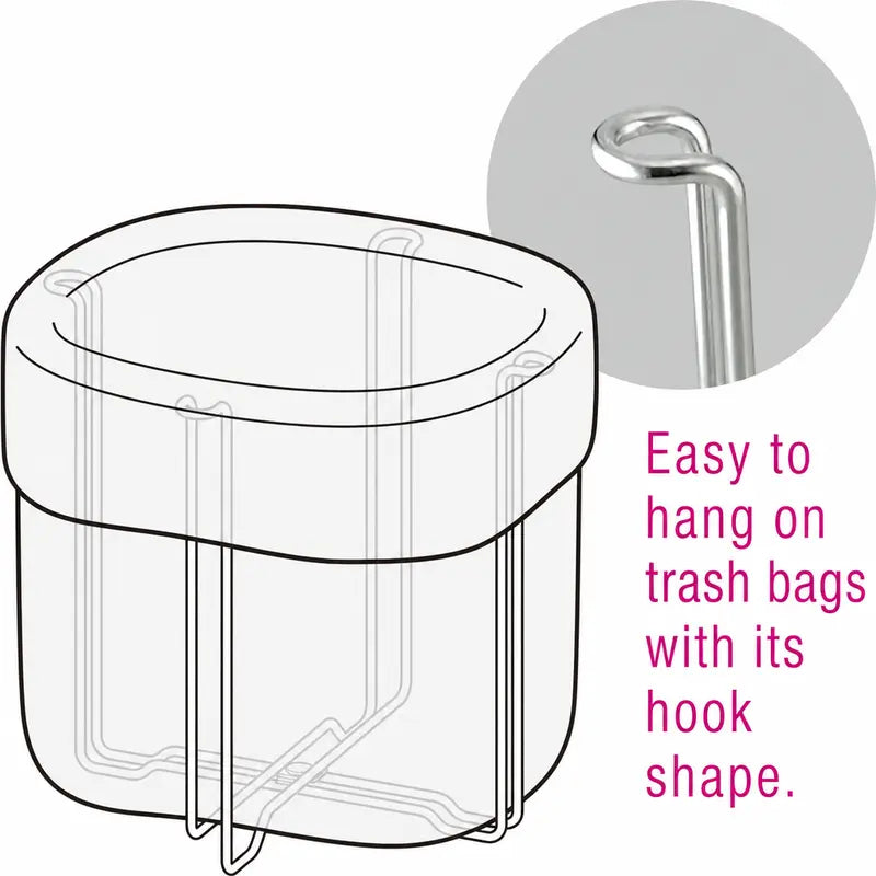 Foldable 304 Stainless Steel Trash Bag Holder