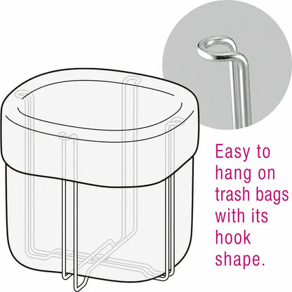 Foldable 304 Stainless Steel Trash Bag Holder
