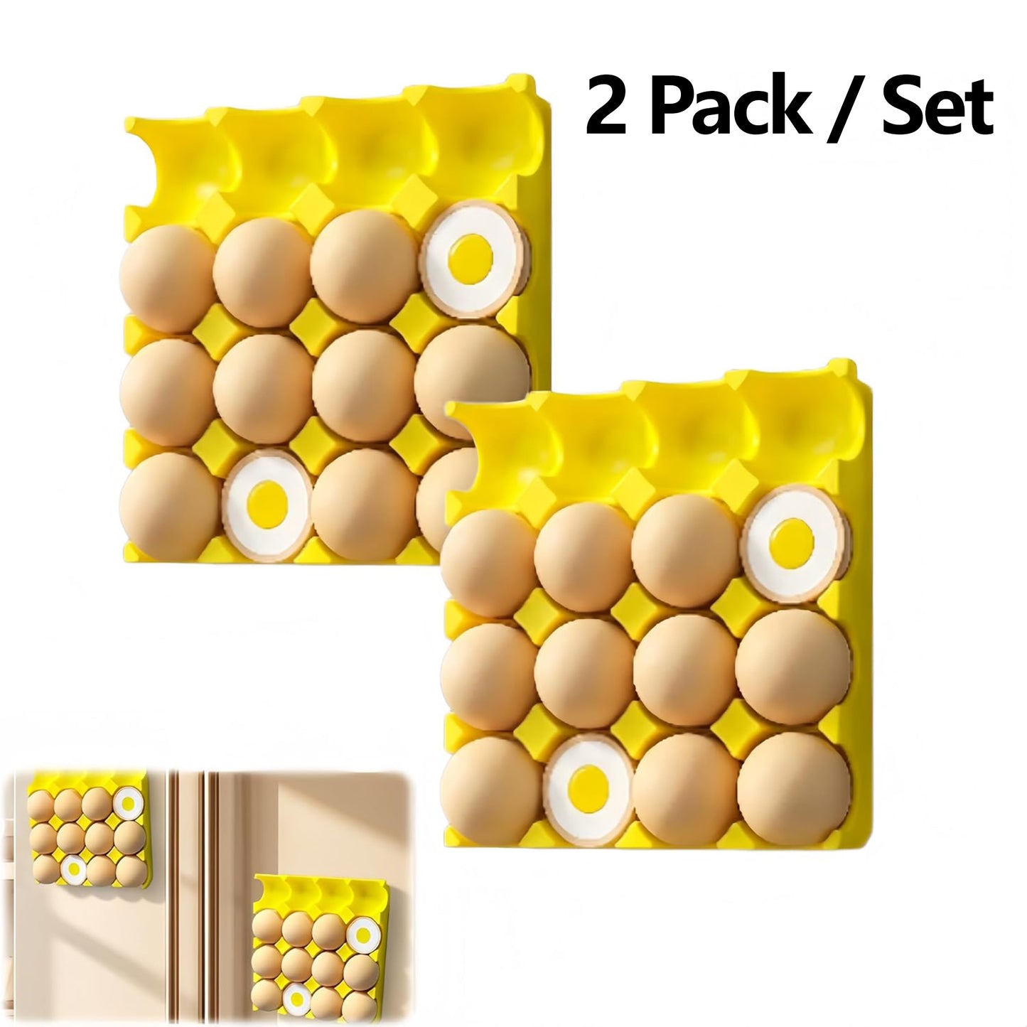 3D Egg Tray Refrigerator Magnets Set, Cute Mini Egg Fridge Magnets